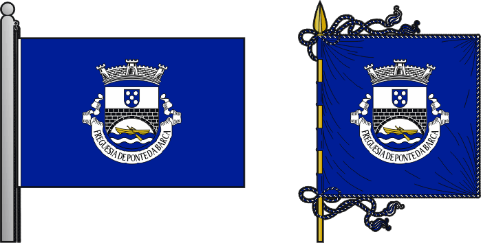 Bandeira e estandarte da antiga freguesia de Ponte da Barca - Ponte da Barca former civil parish, flag and banner Bandeira e estandarte da antiga freguesia de Ponte da Barca - Ponte da Barca former civil parish, flag and banner