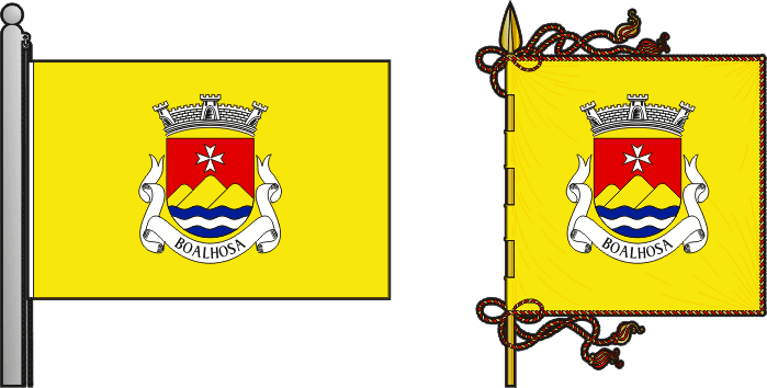 Bandeira e estandarte da freguesia de Boalhosa - Boalhosa civil parish, flag and banner Bandeira e estandarte da freguesia de Boalhosa - Boalhosa civil parish, flag and banner