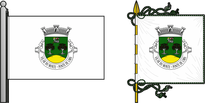 Bandeira e estandarte da antiga freguesia de Vilar do Monte - Vilar do Monte former civil parish, flag and banner Bandeira e estandarte da antiga freguesia de Vilar do Monte - Vilar do Monte former civil parish, flag and banner