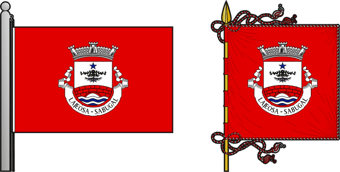 Bandeira e estandarte da antiga freguesia de Lajeosa - Lajeosa former civil parish, flag and banner Bandeira e estandarte da antiga freguesia de Lajeosa - Lajeosa former civil parish, flag and banner