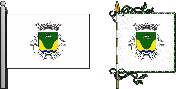 Bandeira e estandarte da freguesia de Vale de Espinho - Vale de Espinho civil parish, flag and banner Bandeira e estandarte da freguesia de Vale de Espinho - Vale de Espinho civil parish, flag and banner