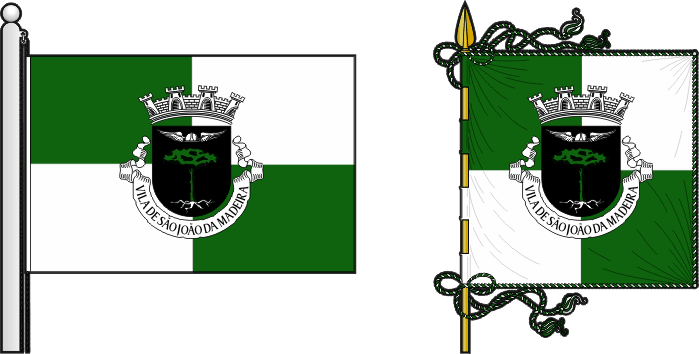 Segunda proposta para a bandeira e estandarte do Município de São João da Madeira - São João da Madeira municipal flag and banner second proposal Segunda proposta para a bandeira e estandarte do Município de São João da Madeira - São João da Madeira municipal flag and banner second proposal