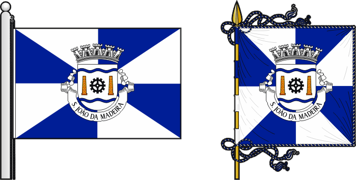 Sexta proposta para a bandeira e estandarte do Município de São João da Madeira - São João da Madeira municipal flag and banner sixth proposal Sexta proposta para a bandeira e estandarte do Município de São João da Madeira - São João da Madeira municipal flag and banner sixth proposal