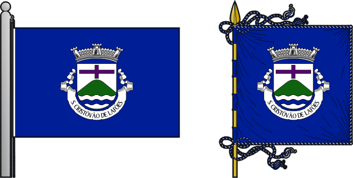 Bandeira e estandarte da antiga freguesia de São Cristóvão de Lafões - São Cristóvão de Lafões former civil parish, flag and banner Bandeira e estandarte da antiga freguesia de São Cristóvão de Lafões - São Cristóvão de Lafões former civil parish, flag and banner