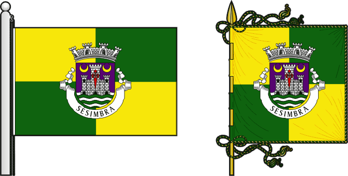 Terceira proposta para a bandeira e estandarte do Município de Sesimbra - Sesimbra municipal flag and banner third proposal Terceira proposta para a bandeira e estandarte do Município de Sesimbra - Sesimbra municipal flag and banner third proposal