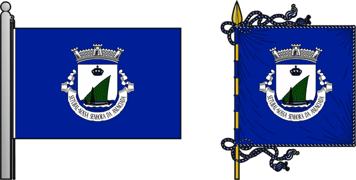 Bandeira e estandarte da antiga freguesia de Setúbal (Nossa Senhora da Anunciada) - Setúbal (Nossa Senhora da Anunciada) former civil parish, flag and banner