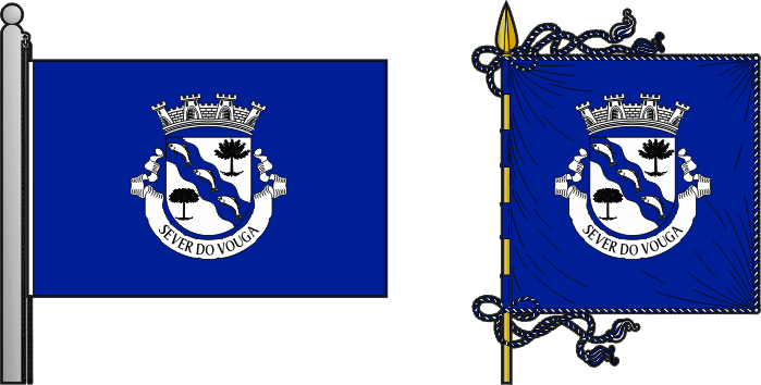 Bandeira e estandarte do Município de Sever do Vouga - Sever do Vouga municipal flag and banner Bandeira e estandarte do Município de Sever do Vouga - Sever do Vouga municipal flag and banner