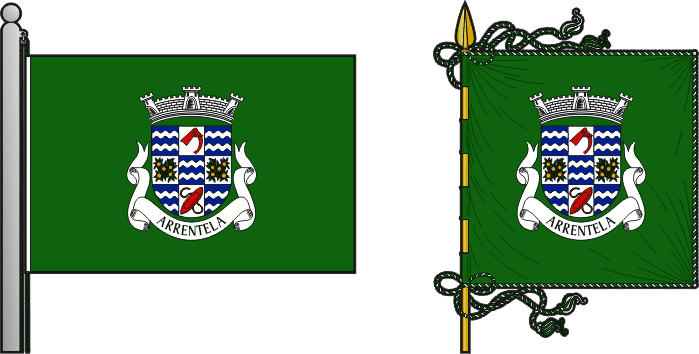 Bandeira e estandarte da antiga freguesia da Arrentela - Arrentela former civil parish, flag and banner Bandeira e estandarte da antiga freguesia da Arrentela - Arrentela former civil parish, flag and banner