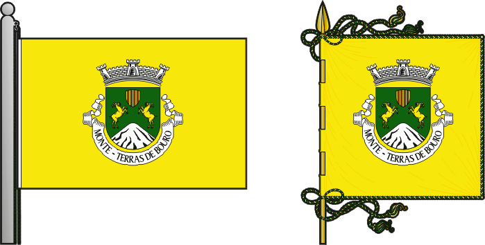 Bandeira e estandarte da antiga freguesia de Monte - Monte former civil parish, flag and banner Bandeira e estandarte da antiga freguesia de Monte - Monte former civil parish, flag and banner