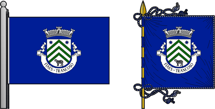Bandeira e estandarte da freguesia de Fiães - Fiães civil parish, flag and banner Bandeira e estandarte da freguesia de Fiães - Fiães civil parish, flag and banner