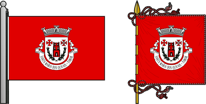 Bandeira e estandarte da antiga freguesia de Santa Maria dos Olivais - Santa Maria dos Olivais former civil parish, flag and banner Bandeira e estandarte da antiga freguesia de Santa Maria dos Olivais - Santa Maria dos Olivais former civil parish, flag and banner