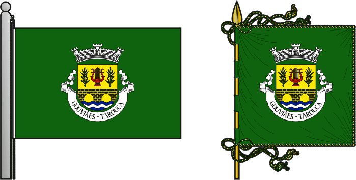 Bandeira e estandarte da antiga freguesia de Gouviães - Gouviães former civil parish, flag and banner Bandeira e estandarte da antiga freguesia de Gouviães - Gouviães former civil parish, flag and banner