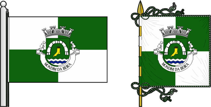 Bandeira e estandarte da freguesia de Mondim da Beira - Mondim da Beira civil parish, flag and banner Bandeira e estandarte da freguesia de Mondim da Beira - Mondim da Beira civil parish, flag and banner