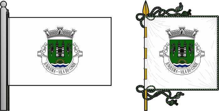 Bandeira e estandarte da freguesia de Junqueira - Junqueira civil parish, flag and banner Bandeira e estandarte da freguesia de Junqueira - Junqueira civil parish, flag and banner