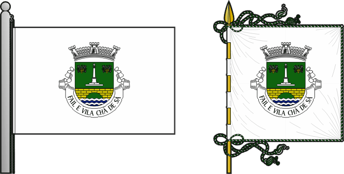 Bandeira e estandarte da Freguesia de Fail e Vila Chã de Sá - Fail and Vila Chã de Sá civil parish, flag and banner Bandeira e estandarte da Freguesia de Fail e Vila Chã de Sá - Fail and Vila Chã de Sá civil parish, flag and banner
