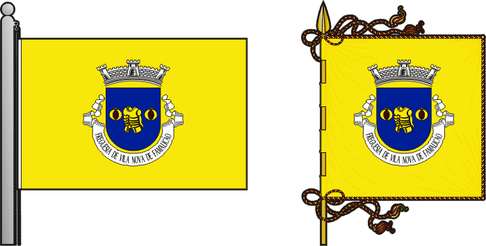 Bandeira e estandarte da antiga freguesia de Vila Nova de Famalicão - Vila Nova de Famalicão former civil parish, flag and banner Bandeira e estandarte da antiga freguesia de Vila Nova de Famalicão - Vila Nova de Famalicão former civil parish, flag and banner