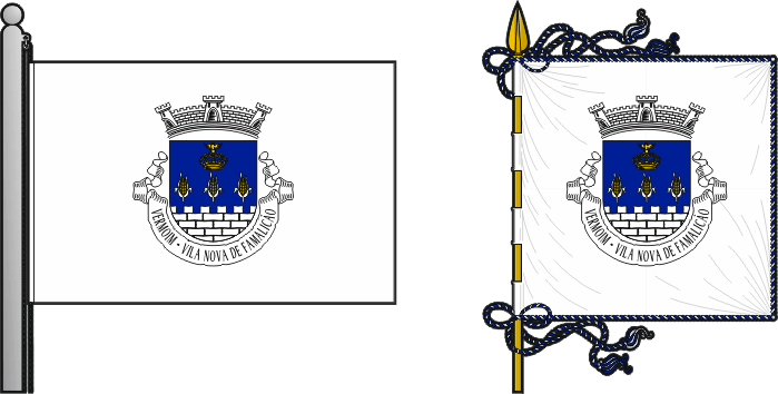 Bandeira e estandarte da freguesia de Vermoim - Vermoim civil parish, flag and banner Bandeira e estandarte da freguesia de Vermoim - Vermoim civil parish, flag and banner