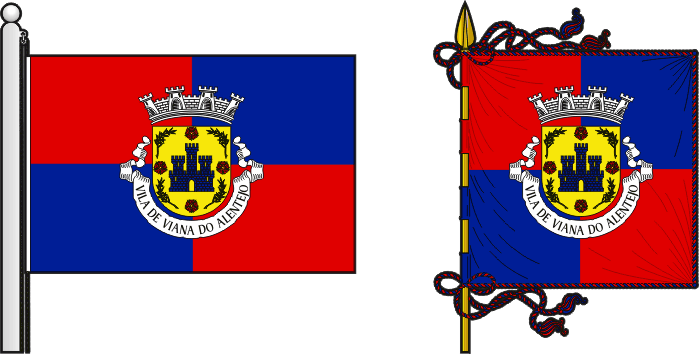 Proposta para a bandeira e estandarte do Município de Viana do Alentejo - Viana do Alentejo municipal flag and banner Proposal Proposta para a bandeira e estandarte do Município de Viana do Alentejo - Viana do Alentejo municipal flag and banner Proposal