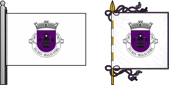 Bandeira e estandarte da freguesia de Vila Nova - Vila Nova civil parish, flag and banner Bandeira e estandarte da freguesia de Vila Nova - Vila Nova civil parish, flag and banner